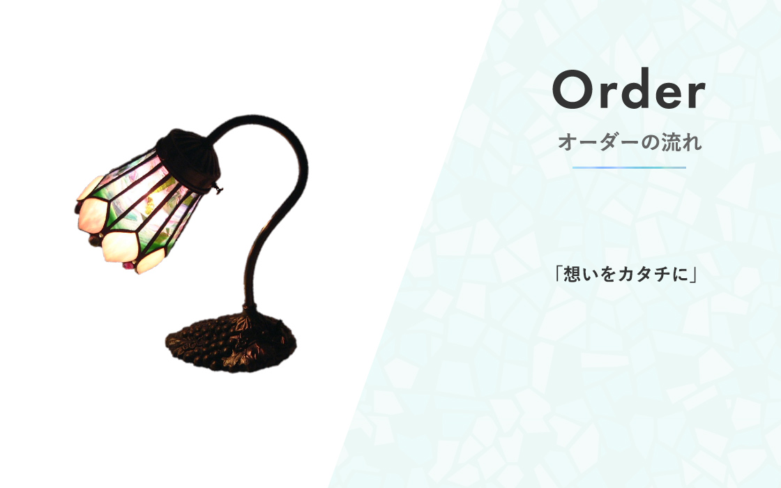 Order オーダーの流れ 「想いをカタチに」